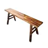 Banco largo de madera maciza taburete alto taburete de bar taburete de tabla para el hogar taburete de tabla larga de madera taburete de tira larga para mesa de comedor taburete pequeño