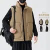 Venta al por mayor transfronteriza Otoño e Invierno Nueva Chaqueta Chaleco para Hombre Chaqueta de Panal sin Mangas Ligera Cálida Chaleco de Algodón para Hombre Grueso