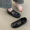 Zapatos Brogue de Cuero Tallado con Tacón Oculto de 3 cm, Nuevo Diseño para Primavera y Otoño 2026, Mocasines Retro Estilo Británico