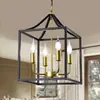 Amazon transfronterizo para sala de estar comedor dormitorio Estudio estilo industrial retro americano Lámpara de araña LED de hierro 110V