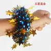 Flores de Mano para Niños de Gimnasia Pulseras de Baile con Cascabeles 61 Taibao Jardín de Infancia Mailala Equipo Flores de Cinta de Colores Flores de Muñeca para Actuación