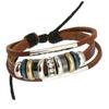 Pulsera de cuero personalizada con cuentas de piel de vaca, estilo japonés y coreano, productos de gran venta en zonas turísticas.