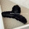 Clip de Cruz de Peluche Simple para Otoño e Invierno Estilo Coreano Elegante de Alta Gama Pinza de Tiburón Pinza para el Cabello de la Parte Posterior de la Cabeza Pinza de Cabello Elegante
