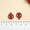 Surtido de 30 suministros de boda de bendición de fortuna roja estilo chino, colgante DIY, caja de dulces, llavero, accesorios de joyería