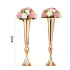 Novo Suporte de Flores para Casamento Porta-Flores de Mesa Decoração de Mesa de Casamento Adereços Suporte de Velas de Metal Ornamentos para Arranjo de Flores na Sala de Estar