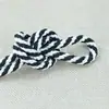 En stock 8 Lingote Poliéster Baja elasticidad Seda Rojo, Blanco y Negro Hilo Cuerda Cintura de Pantalón Cuerda de Sudadera Gorra Cuerda Núcleo Sólido Cuerda Redonda 1-12mm