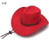Verão Novo Chapéu de Cowboy Chapéu de Sol Chapéu de Praia Masculino Aba Larga Proteção Solar Chapéu de Cowboy Ocidental de Couro Sintético Chapéu Masculino Chapéu de Sol