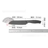 Cuchillo de filete estilo occidental con recubrimiento de titanio, Cuchillo para frutas, Cuchillo multiusos con mango hueco, Cuchillo de chef para sushi, Cuchillo antibacteriano para sashimi de salmón