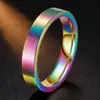 Anillo de Acero Inoxidable Versátil Novedad Que No Se Desvanece Mate Simple de Alta Gama Joyería de Acero de Titanio Accesorios de Mano Venta al por Mayor