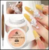 Patrones de Tallado 3D Transfronterizos Pegamento de Tallado Colección Blanco Arte de Uñas Tridimensional Relieve Pegamento de Modelado DIY