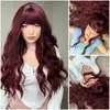 Peruca estilo coreano cabelo longo feminino fofo natural comprimento médio rolo de lã onda d'água onda grande peruca touca
