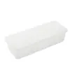 Caja de almacenamiento de tres compartimentos para cocina, para cebolletas, jengibre y ajo, escurridor, transparente, para conservar cebolletas en el refrigerador.