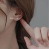 Aretes de circonita estilo cool para mujer libro rojo pequeño transmisión en vivo uñas para cartílago de la oreja con incrustaciones de diamantes elegantes para ir al trabajo aretes pequeños