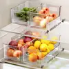 Caixa de armazenamento expansível para geladeira para organizar e conservar frutas, ovos e vegetais, de grau alimentício, especificamente para armazenamento em geladeira