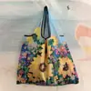 Bolso Estilo Pintura al Óleo de Van Gogh, Capacidad Extra Grande, Bolsa de Compras Plegable, Bolsa de Dibujos Animados Ecológica para Supermercado, Bolsa para la Compra, Bolsa de Almacenamiento