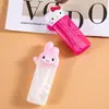 Japonés My Melody Gatito Lindo Girly Portátil Viaje Hogar Caja de Almacenamiento de Bastoncillos de Algodón Tubo de Almacenamiento