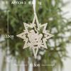 Decoraciones Navideñas Corona Navideña Arreglo de Escena Suministros Estrella para Colgar en la Puerta Colgante para Tienda Adorno Colgante