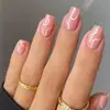 Línea de uñas francesas para usar, arte de uñas, combinación de colores, uñas postizas, uñas postizas, uñas postizas, venta al por mayor europea y americana
