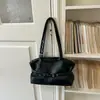 Bolsa tote de grande capacidade para o dia a dia de mulheres, novo modelo outono 2026, bolsa de ombro de moda vintage de alta qualidade Maillard