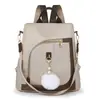 Mochila versátil de moda estilo coreano, mochila casual de gran capacidad para el trabajo, los viajes, para mujer, nuevo diseño de color block con doble hombro