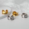 E5055 brincos estilo coreano femininos sem piercing ins estilo design simples 925 prata padrão irregular clipe de orelha