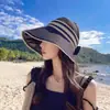 Sombrero de Nuevo Estilo para Mujer Moda Tendencia Simple Gorra Vacía Verano al Aire Libre Viajes Deportes Plegable Protección Solar Sombrero para el Sol