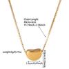 Corrente Clavicular Coração Amor Ouro Design Original Primavera 2025 Colar Acessórios Aço Titânio Feminino