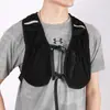 Mochila Colete Tático Portátil de Viagem com Duas Alças Bolsa de Couro Leve Simples Costura Tendência Tira Refletora Bolsa de Peito Transfronteiriça