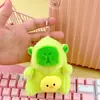 Colgante Capibara Dios de la Riqueza Buda Azafrán Kabi Bala Llavero de Peluche Corazón de Niña Colgante para Mochila Regalo al por Mayor