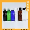 Botella marrón de 60 ml con tapa abatible botella para lavado de cara botella para acondicionador botella para champú botella de 60 ML con tapa de mariposa botella transparente con tapa abatible