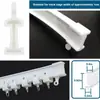 Especial para Comercio Exterior, 8 Piezas de Tapones Finales para Cortinero, Tapones Curvos Anticaída y Antienvejecimiento para Rieles, Adecuados para Rieles Viejos