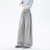 Pantalones casuales estilo Jack americano, pantalones de trabajo tipo paracaídas plisados de alta calle, unisex, corte holgado, para primavera y otoño, pantalones deportivos largos