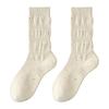 2518 Calcetines de media caña apilados para mujer Primavera y Verano de una pieza sin costuras estilo ballet Hilo de punto de alta elasticidad Transpirables Modernos Calcetines para mujer