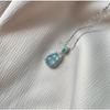 Nuevo collar de calabaza, nuevo colgante chino, joyería de marea nacional, alta imitación de calcedonia de hielo, ambiente de moda para mujer, venta al por mayor en vivo