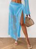 Saia de praia feminina cross-border blusa de tecido jacquard de amor de verão feminino europeu e americano saia de alça irregular