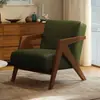 Cadeira Wind Richard Usada Sala de Estar Cadeira de Sofá Individual Designer Varanda Madeira Maciça Cadeira de Lazer para Pessoa Preguiçosa Conjunto de Mesa e Cadeira