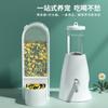 Tazón para Alimentar Hámster Gran Capacidad Traje Anti-vuelco Cuenco para Alimentar Hámster Dorado Bebedero Especial Alimentador Automático para Hámster