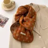 Bufanda de Punto de Felpa Suave y Cera Estilo Coreano Estilo Ins de Doble Cara para Mujer Cálida de Invierno Bufanda de Lana para Estudiante