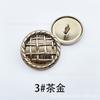 Botón Metálico Shunjie Figura Geométrica Cuadrado Tridimensional Doble Pieza Estilo Chanel Chaqueta de Mujer Hebilla Decorativa Redonda de Aleación