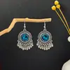 Aretes Redondos Geométricos de Estilo Étnico Transfronterizo Europeo y Americano Estilo Retro Bohemio Atracciones Turísticas Aretes de Perlas de Arroz Mujer