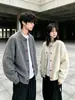Cardigan Retrô Estilo Old Money para Homens e Mulheres Outono Inverno Solto Casual Estilo Preguiçoso Pelúcia Versátil Malha Outerwear Tendência