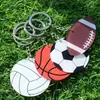 Llavero Creativo Transfronterizo Acrílico Fútbol Béisbol Baloncesto Rugby Llavero Voleibol Regalo Deportivo