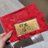 Ouro Puro 999 Envelope Vermelho Zodíaco Colorido Desenho Animado Moeda de Ouro Comemorativa Princesa Por Favor Fique Rico e Abra a Porta Moeda de Ouro Vermelha Presente Atacado