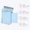 Bolsa exprés portátil de color azul claro, bolsa exprés para logística de comercio electrónico, bolsa de embalaje impermeable para ropa, bolsa exprés gruesa, venta al por mayor
