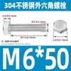 Ventas Directas de Fábrica M3-M12 GB 304 acero inoxidable Tornillo hexagonal exterior cabeza hexagonal tornillo hexagonal
