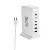 Cargador de Escritorio Multifuncional 200W 2A4C US Adaptador para Laptop 200W Cargador 200W