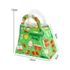Bolsa de Dulces de Tela No Tejida Navideña Bolsa de Compras Navideña Mini Bolsa de Fieltro para Niños Bolsa para Regalo de Fiesta Navideña