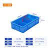 Caja de volteo de plástico de 3 compartimentos con punto azul se puede clasificar Caja de piezas de 3 compartimentos Caja de plástico para ferretería con partición Caja de plástico
