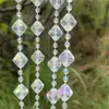 Cortina de Contas para Casamento Corredor de Casamento Decoração de Árvore de Cristal Corrente de Contas Salão de Casamento Adereços de Decoração de Árvore de Natal Contas de Madeira