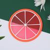 Criativo isolamento térmico resistente a altas temperaturas jogo americano desenho animado PVC borracha macia mesa de jantar porta-copos personalizado colorido cor gelatina frutas porta-copos